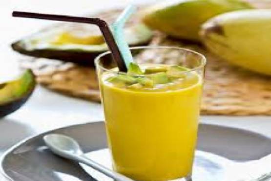 Avocado with Mango Juice