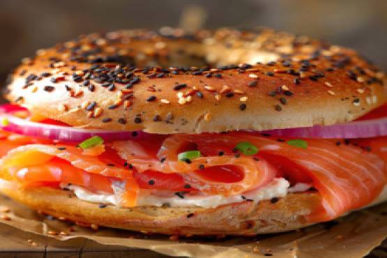 Bagel with Lox and Cream Cheese