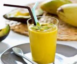 Avocado with Mango Juice