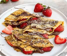 Strawberry Lotus Crepe